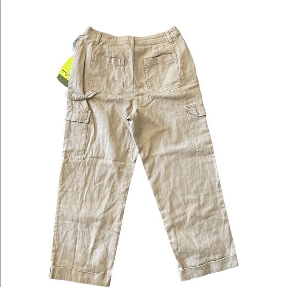 Sandy Liang x Target Mid Rise Straight Leg Cargo Pants NWT Khaki 16W/18W - Picture 5 of 5